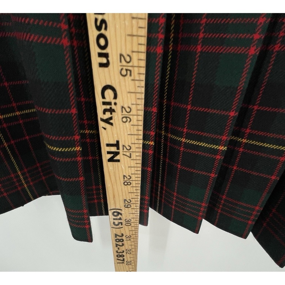 VTG Pendleton Womens Skirt sz 4 Wool Tartan Plaid Pleated Midi Old Money Preppy - Picture 4 of 11